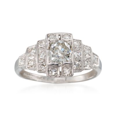 C. 2000 Vintage 1.00 ct. t.w. Diamond Ring in Platinum. Size 5.5 &mdash; Alt Image 1