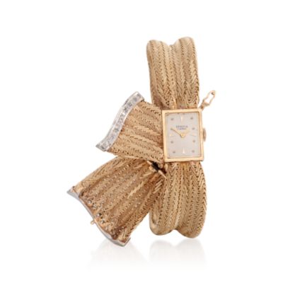 C. 1970 Vintage Joseph Boillat & Fils .50 ct. t.w. Women's Covered Diamond Watch in 14kt Yellow Gold. Size 7 &mdash; Alt Image 1