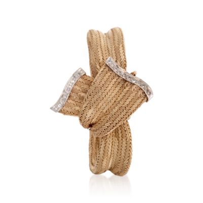 C. 1970 Vintage Joseph Boillat & Fils .50 ct. t.w. Women's Covered Diamond Watch in 14kt Yellow Gold. Size 7 &mdash; Alt Image 2