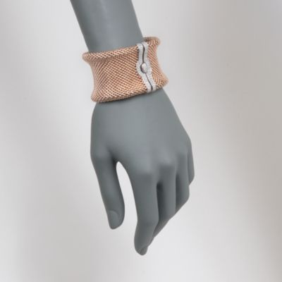 C. 1990 Vintage 1.90 ct. t.w. Diamond Mesh Bracelet in 14kt Two-Tone Gold. 6.25" &mdash; Alt Image 2