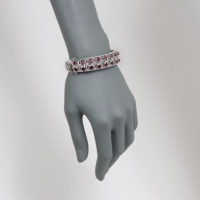 12.00 ct. t.w. Rhodolite Bracelet in Sterling Silver. 7" &mdash; Alt Image 2