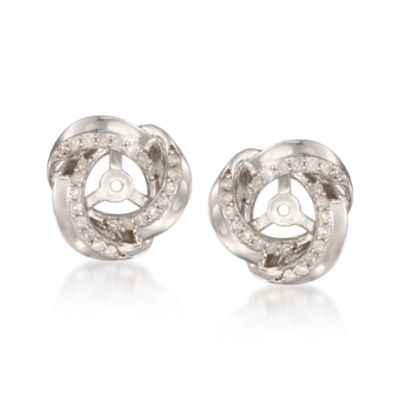 .30 ct. t.w. Diamond Earring Jackets in Sterling Silver &mdash; Alt Image 1