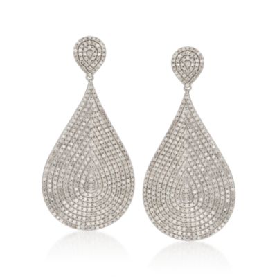 5.00 ct. t.w. Diamond Drop Earrings in Sterling Silver &mdash; Alt Image 1