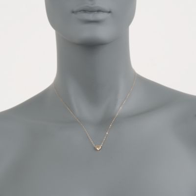 14kt Yellow Gold Tiny Charm Heart Necklace &mdash; Alt Image 2