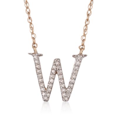 .10 ct. t.w. Diamond Initial Necklaces in 14kt Yellow Gold &mdash; Alt Image 25
