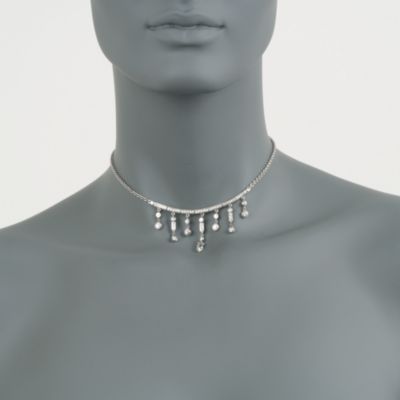 C. 2000 Vintage Doris Panos 2.40 ct. t.w. Diamond Necklace in 18kt White Gold. 15.5" &mdash; Alt Image 2