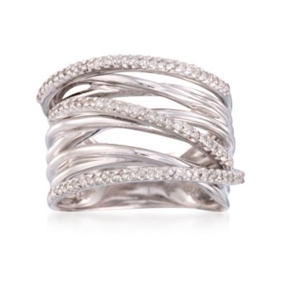 .33 ct. t.w. Diamond Stacked-Look Ring in Sterling Silver &mdash; Alt Image 1