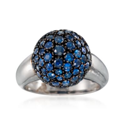 C. 2000 Vintage 3.50 ct. t.w. Sapphire Ring in 18kt White Gold. Size 7.75 &mdash; Alt Image 1
