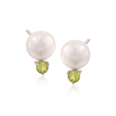 Cultured Pearl and 2.80 ct. t.w. Gem Five-Pair Stud Earring Set in Sterling Silver &mdash; Alt Image 7