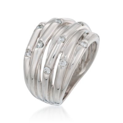 .36 ct. t.w. CZ Stacked-Look Ring in Sterling Silver &mdash; Alt Image 3