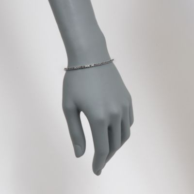 2.10 ct. t.w. Black CZ Tennis Bracelet in Sterling Silver &mdash; Alt Image 2