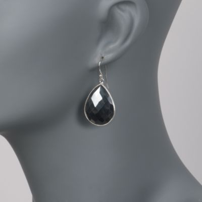Hematite Drop Earrings in Sterling Silver &mdash; Alt Image 2