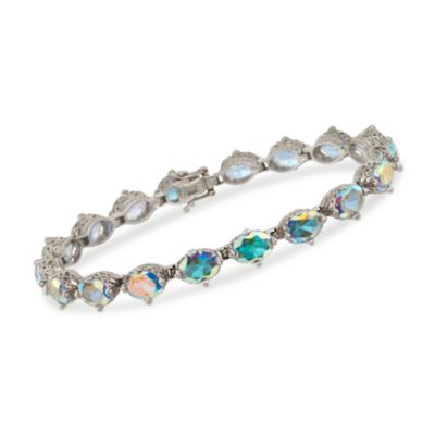 23.10 ct. t.w. Multicolored Topaz Bracelet in Sterling Silver. 7.25" &mdash; Alt Image 1