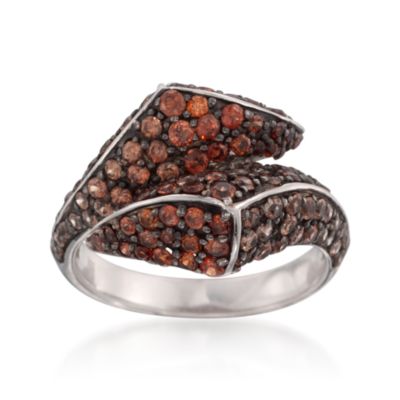 2.80 ct. t.w. Brown Zircon Wrap Ring in Sterling Silver &mdash; Alt Image 1