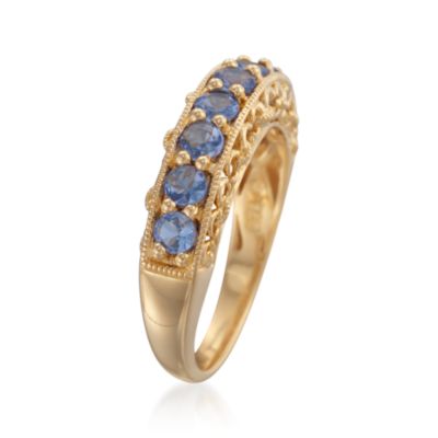 1.05 ct. t.w. Tanzanite Ring in 18kt Over Sterling &mdash; Alt Image 3