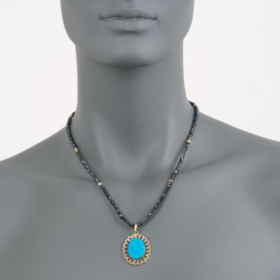 Multi-Gem Cameo Necklace in 18kt Gold Over Sterling. 18.5" &mdash; Alt Image 2