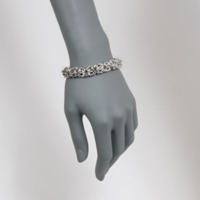 Byzantine Sterling Silver Bracelet. 8" &mdash; Alt Image 2
