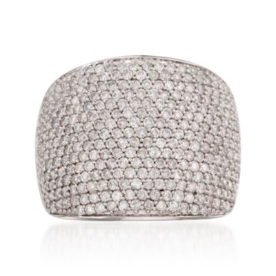 2.00 ct. t.w. Wide Dome Pave Diamond Ring in 14kt White Gold &mdash; Alt Image 1