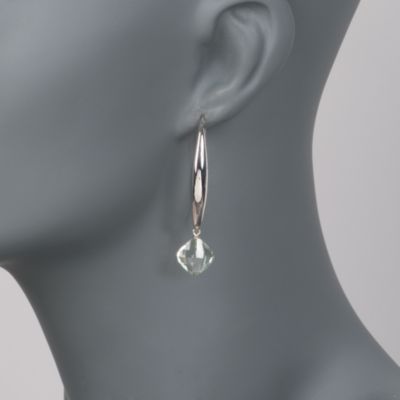 8.00 ct. t.w. Green Amethyst Sweep Drop Earrings in Sterling Silver &mdash; Alt Image 2