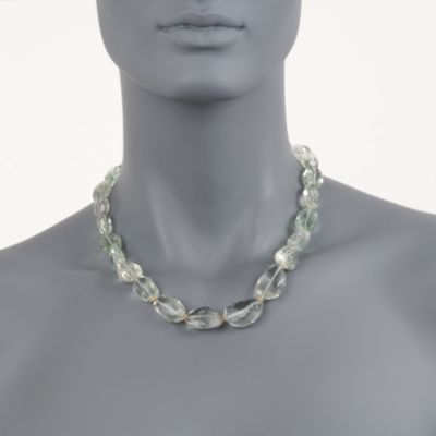 300.00 ct. t.w. Green Amethyst Necklace in 14kt Yellow Gold &mdash; Alt Image 3