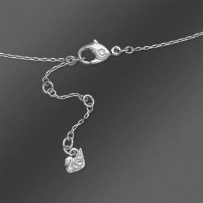 Swarovski Crystal "Sweet" Crystal Rose Heart Pendant Necklace. 15" &mdash; Alt Image 3