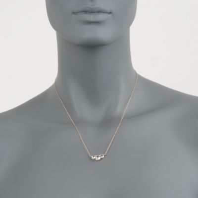 2.47 ct. t.w. White Topaz Three-Stone Pendant Necklace in 14kt Yellow Gold. 18" &mdash; Alt Image 2