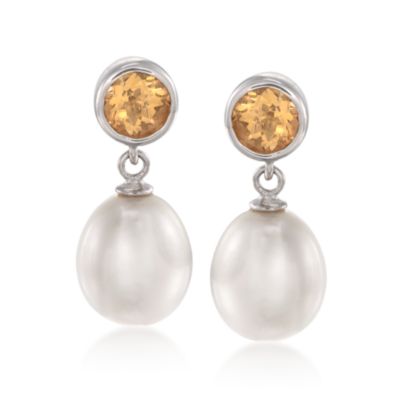 5-Pair Set of 5.20 ct. t.w. Multi-Gem and Pearl Earrings in Sterling Silver &mdash; Alt Image 3