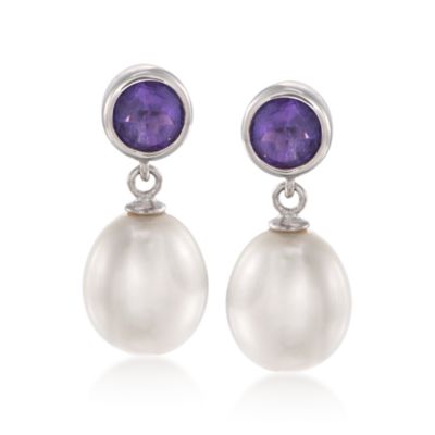 5-Pair Set of 5.20 ct. t.w. Multi-Gem and Pearl Earrings in Sterling Silver &mdash; Alt Image 7