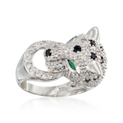 2.65 ct. t.w. Multi-Gemstone Panther Ring in Sterling Silver &mdash; Alt Image 1