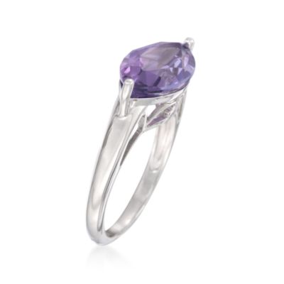 3.00 Carat Purple Amethyst Ring in Sterling Silver &mdash; Alt Image 3