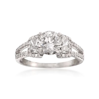 Simon G. 2.27 ct. t.w. Certified Diamond Engagement Ring in 18kt White Gold &mdash; Alt Image 1