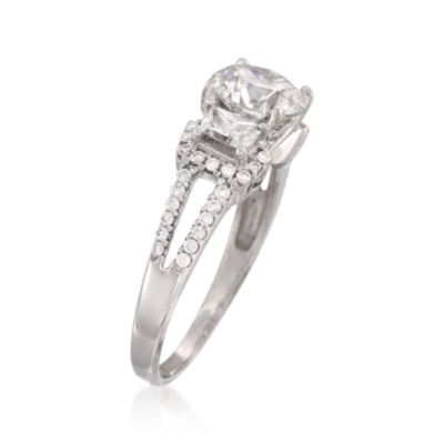 Simon G. 2.27 ct. t.w. Certified Diamond Engagement Ring in 18kt White Gold &mdash; Alt Image 3