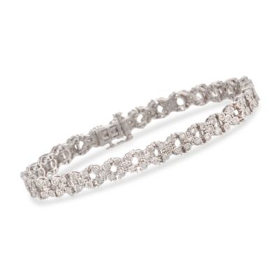 1.00 ct. t.w. Diamond Bracelet in Sterling Silver. 7" &mdash; Alt Image 1