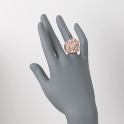 4.00 ct. t.w. Morganite and .10 ct. t.w. Diamond Ring in 18kt Gold Over Sterling &mdash; Alt Image 2