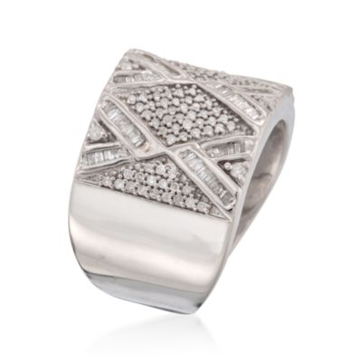 .75 ct. t.w. Pave Diamond Ring in Sterling Silver &mdash; Alt Image 3