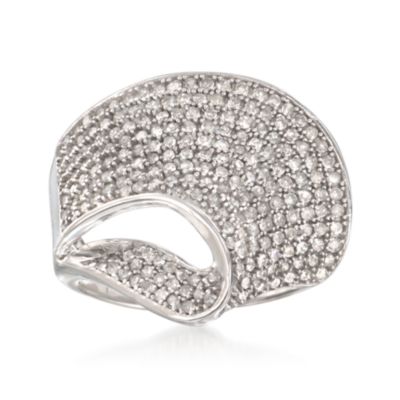1.00 ct. t.w. Diamond Loop Ring in Sterling Silver &mdash; Alt Image 1