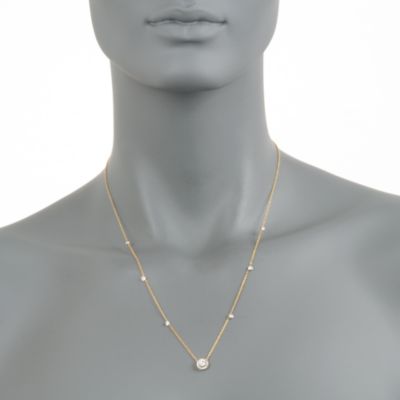.75 ct. t.w. Diamond Bezel Necklace in 14kt Yellow Gold &mdash; Alt Image 4