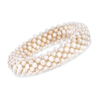 Cultured Pearl Cluster Bracelet &mdash; Alt Image 1
