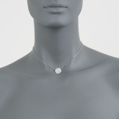 Swarovski Crystal Round Pointiage Necklace. 14" &mdash; Alt Image 2