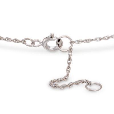 Diamond Mini Initial Bracelet in Sterling Silver &mdash; Alt Image 19