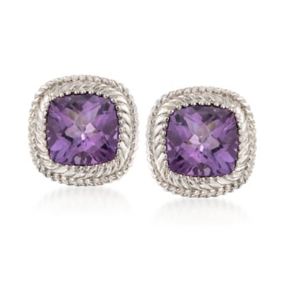 8.00 ct. t.w. Amethyst Earrings in Sterling Silver &mdash; Alt Image 1