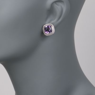 8.00 ct. t.w. Amethyst Earrings in Sterling Silver &mdash; Alt Image 2