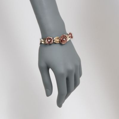 C. 1970 Vintage .40 ct. t.w. Floral Diamond Bracelet in 14kt Two-Tone Gold. 7.25" &mdash; Alt Image 2