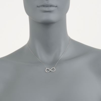 .20 ct. t.w. Diamond Infinity Necklace in 14kt White Gold. 16" &mdash; Alt Image 2