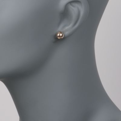 Graduated Cultured Pearl Necklace With 2 Free Pairs of Earrings in 14kt Yellow Gold &mdash; Alt Image 5
