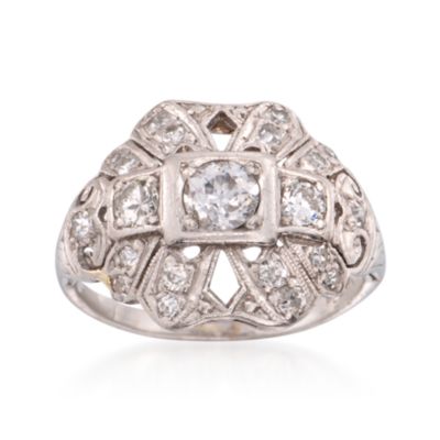 C. 1950 Vintage 1.00 ct. t.w. Diamond Ring in Platinum. Size 5.75 &mdash; Alt Image 1