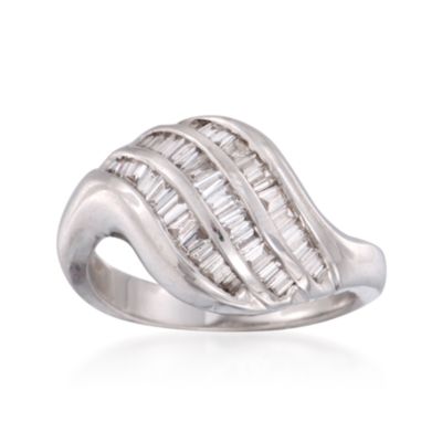 C. 1990 Vintage .75 ct. t.w. Diamond Ring in 14kt White Gold. Size 6.5 &mdash; Alt Image 1