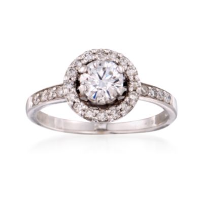 C. 2005 Vintage .90 ct. t.w. Diamond Ring in 14kt White Gold. Size 6.75 &mdash; Alt Image 1