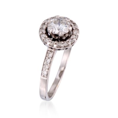 C. 2005 Vintage .90 ct. t.w. Diamond Ring in 14kt White Gold. Size 6.75 &mdash; Alt Image 3
