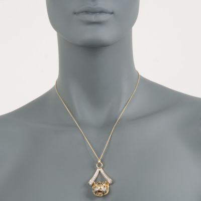 C. 1990 Vintage 1.00 ct. t.w. Diamond Leopard Pendant Necklace in 18kt Yellow Gold. 18" &mdash; Alt Image 2